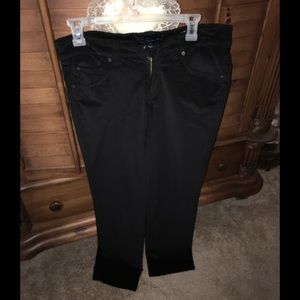 Black corduroy jeans